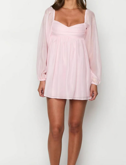 Narla Ping Long Sleeve Mini Dress